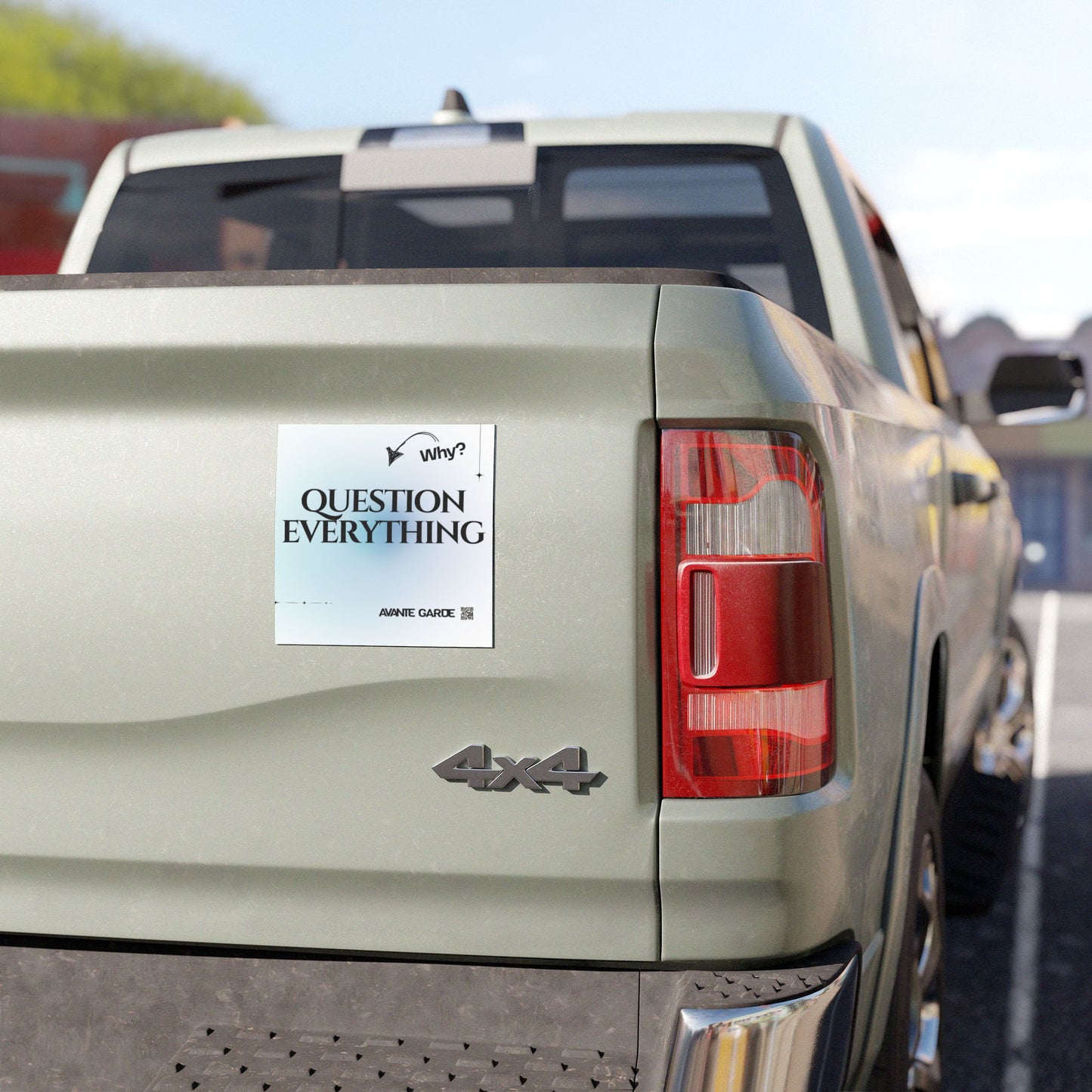 Motivational Car Magnet - "Question Everything" | Thought-Provoking Decor for Your Vehicle