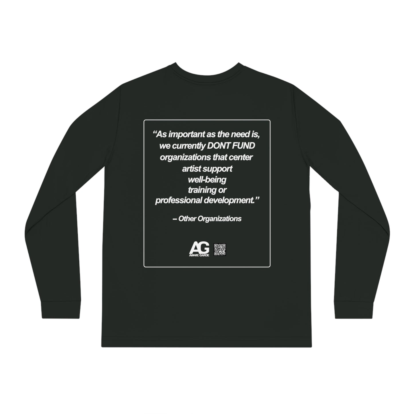 Unisex DON'T FUND Organic Long Sleeve Tee