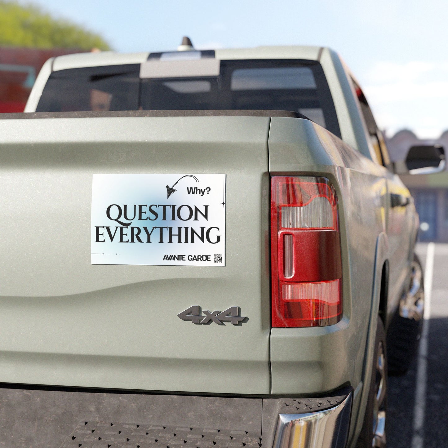 Motivational Car Magnet - "Question Everything" | Thought-Provoking Decor for Your Vehicle