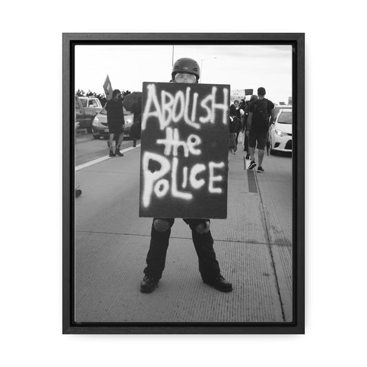 Canvas Wrap Print - Abolish the Police by AJ Corrales